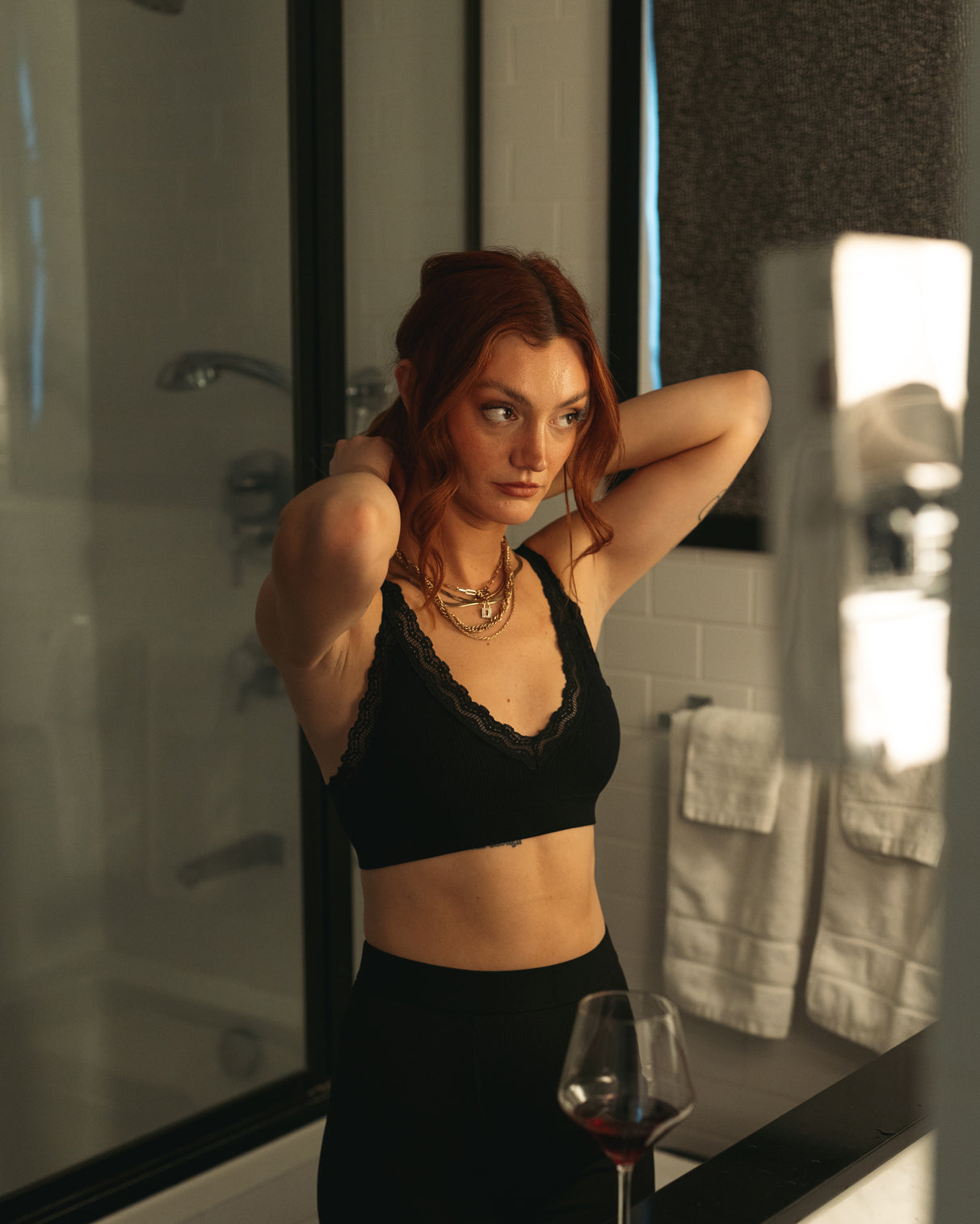 Quinn Lace Trim Padded Bralette